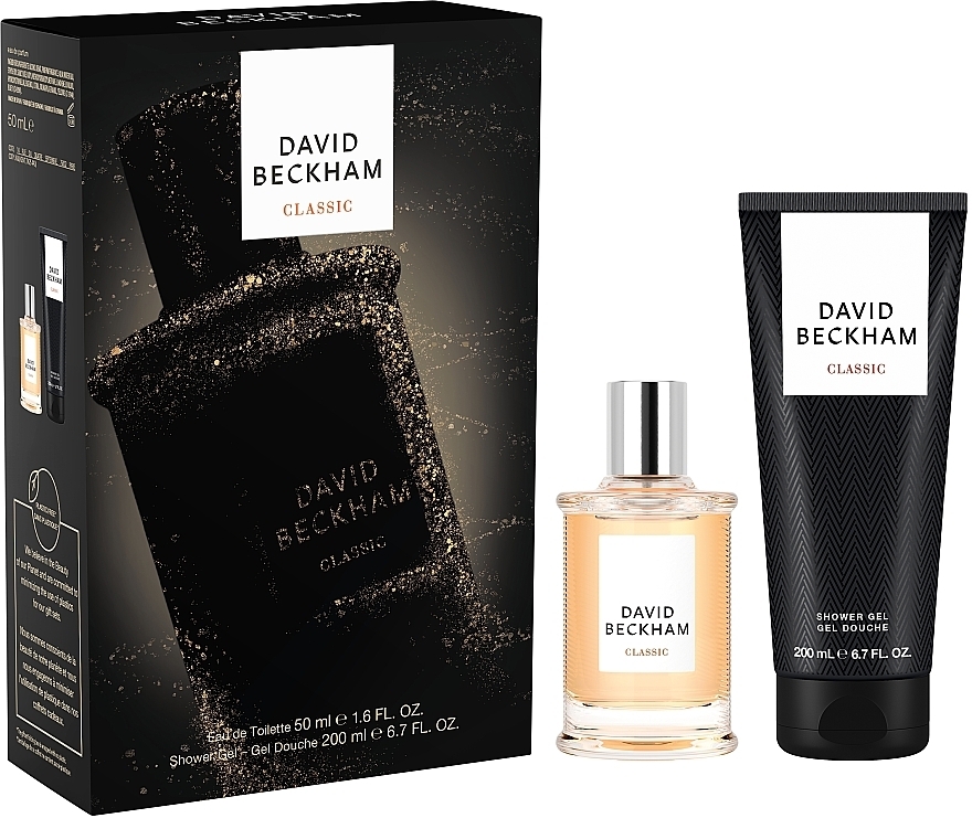 David Beckham Classic - Набір (edt/50ml + sh/gel/200ml) — фото N1