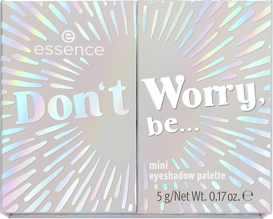 Палетка для макияжа глаз - Essence Don't Worry, Be… Mini Eyeshadow Palette — фото N1