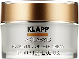 Духи, Парфюмерия, косметика Крем для шеи и декольте - Klapp A Classic Neck & Decollete Cream