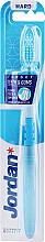 Парфумерія, косметика Зубна щітка жорстка Target, блакитна зі смужками - Jordan Target Teeth & Gums Hard