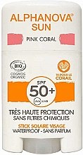 Духи, Парфюмерия, косметика Солнцезащитный стик - Alphanova Sun Pink Coral SPF50+