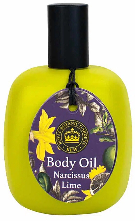 Олія для тіла "Нарцис і лайм" - The English Soap Company Kew Gardens Narcissus Lime Body Oil — фото N1