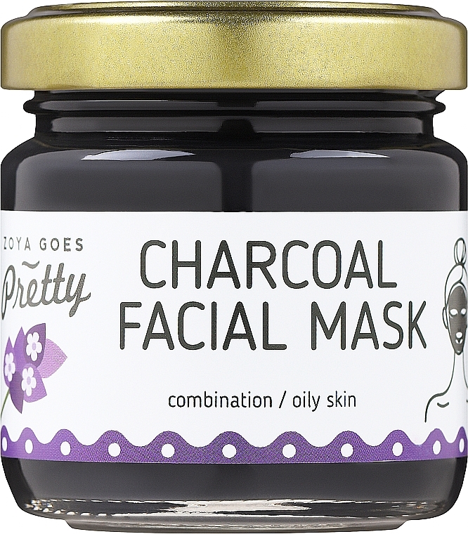 Вугільна маска для обличчя - Zoya Goes Charcoal Facial Mask — фото N1