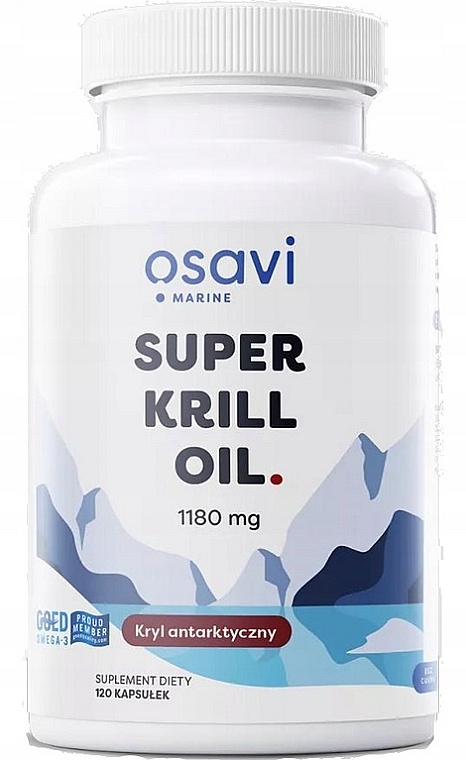 Пищевая добавка "Масло арктического криля" 1180 мг - Osavi Super Krill Oil — фото N1