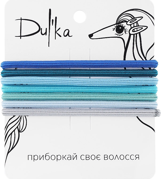 Набір різнобарвних гумок для волосся UH717708, 7 шт - Dulka — фото N1