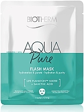 Увлажняющая тканевая маска для очищения кожи лица - Biotherm Aqua Pure Flash Mask — фото N1