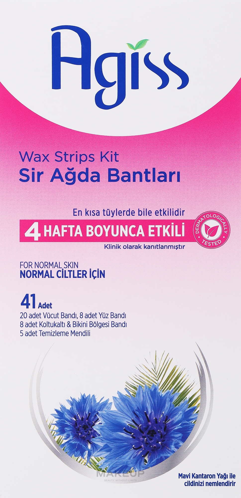Набор восковых полосок для депиляции с ароматом вишни - Agiss Wax Strips Kit — фото 36шт