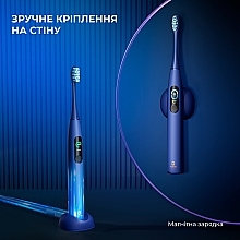 Умная зубная щетка Oclean X Pro Blue - Oclean X Pro Navy Blue (OLED) (Global) — фото N13