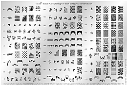 Парфумерія, косметика Пластина для стемпінгу - Konad Demo Plate *