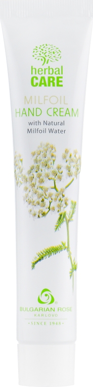 Крем для рук з натуральною водою з деревію - Bulgarska Rosa Milfoil Hand Cream — фото N2