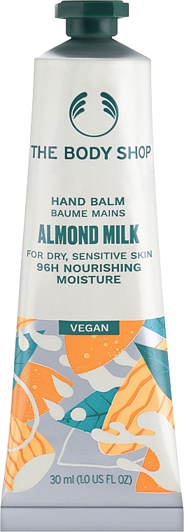 Крем-бальзам для рук "Мигдальне молочко" - The Body Shop Vegan Almond Milk Hand Balm — фото N3