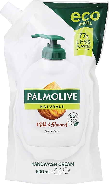 Жидкое мыло "Молочко и Миндаль" увлажнение для чувствительной кожи, в экономичной упаковке - Palmolive Naturel — фото N1