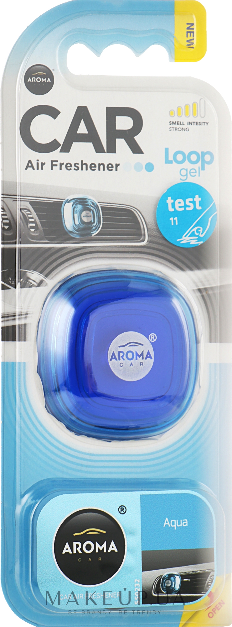 Ароматизатор гелевий "Aqua" для автомобіля - Aroma Car Loop — фото 9g