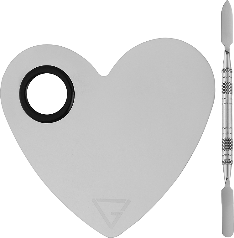 Палитра для смешивания текстур, со шпателем - PROVG Heart — фото N1