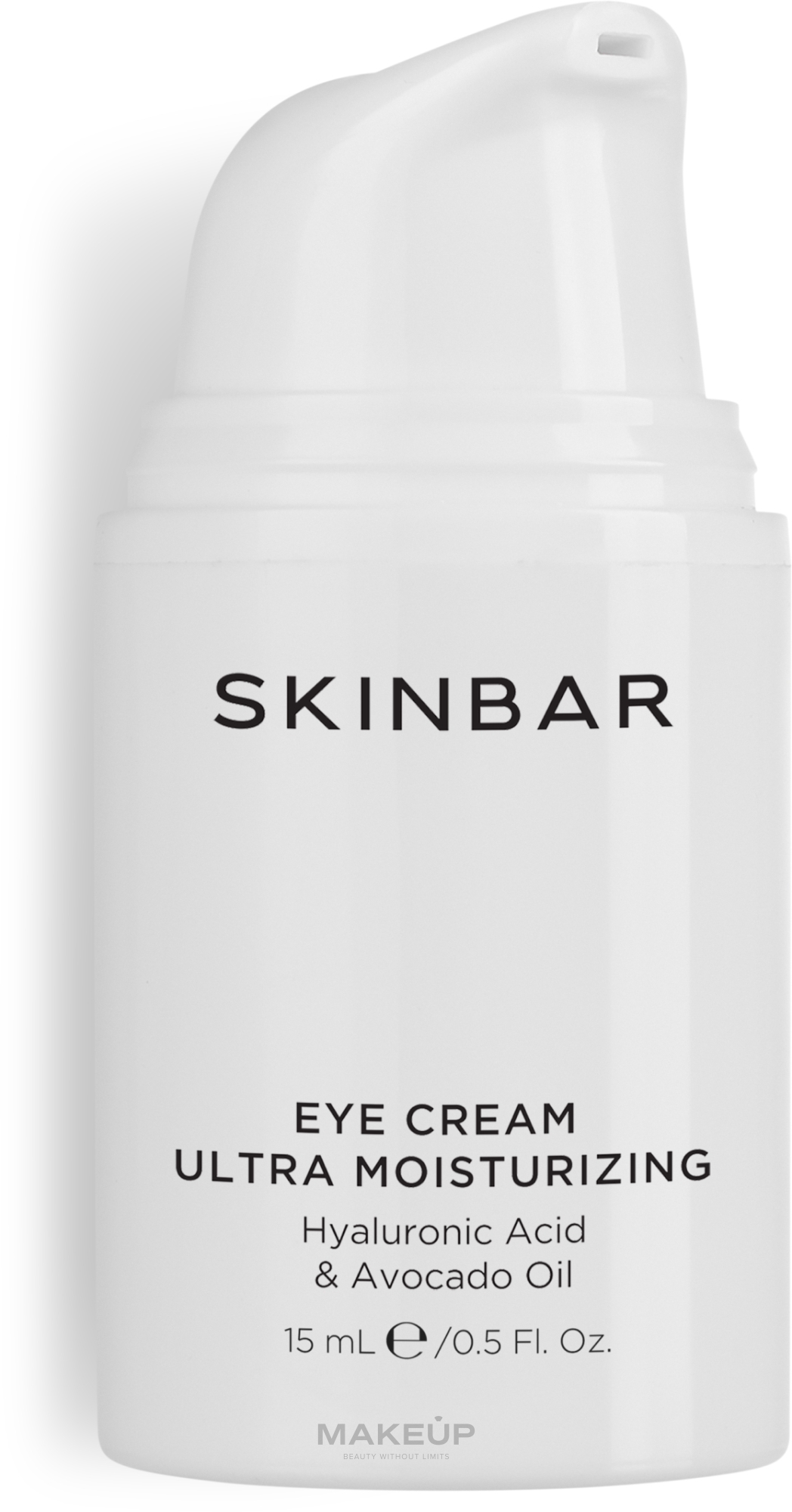 Крем для контуру очей зволожувальний з гіалуронової кислотою і олією авокадо - SKINBAR Hyaluronic Acid & Avocado Oil Eye Cream — фото 15ml