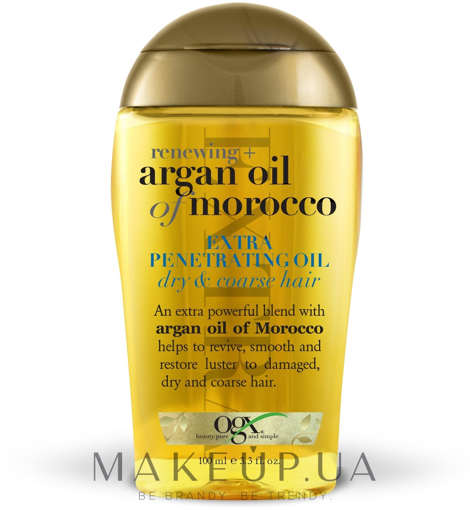 Арганієва олія "Марокко" для глибокого відновлення волосся - OGX Moroccan Argan Oil Extra Penetrating Oil — фото 100ml