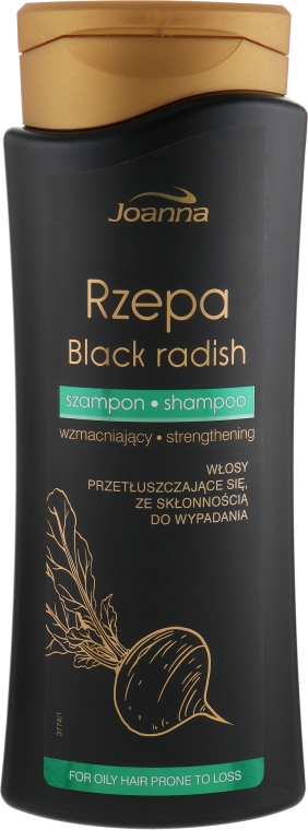 Укрепляющий шампунь для жирных волос - Joanna Black Radish Hair Shampoo — фото N3