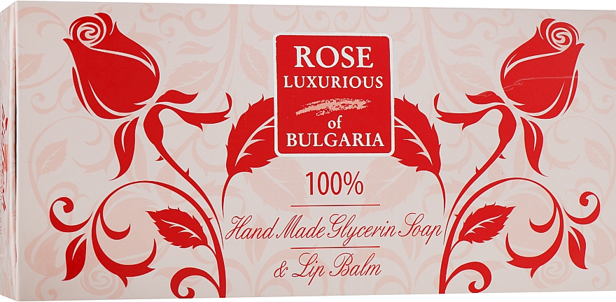 Набор - BioFresh Rose Luxurious of Bulgaria (l/balm/5ml + soap/2x70g) — фото N1