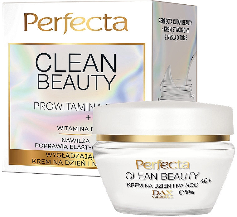 Крем для обличчя проти зморщок 40+ - Perfecta Clean Beauty Face Cream — фото N1