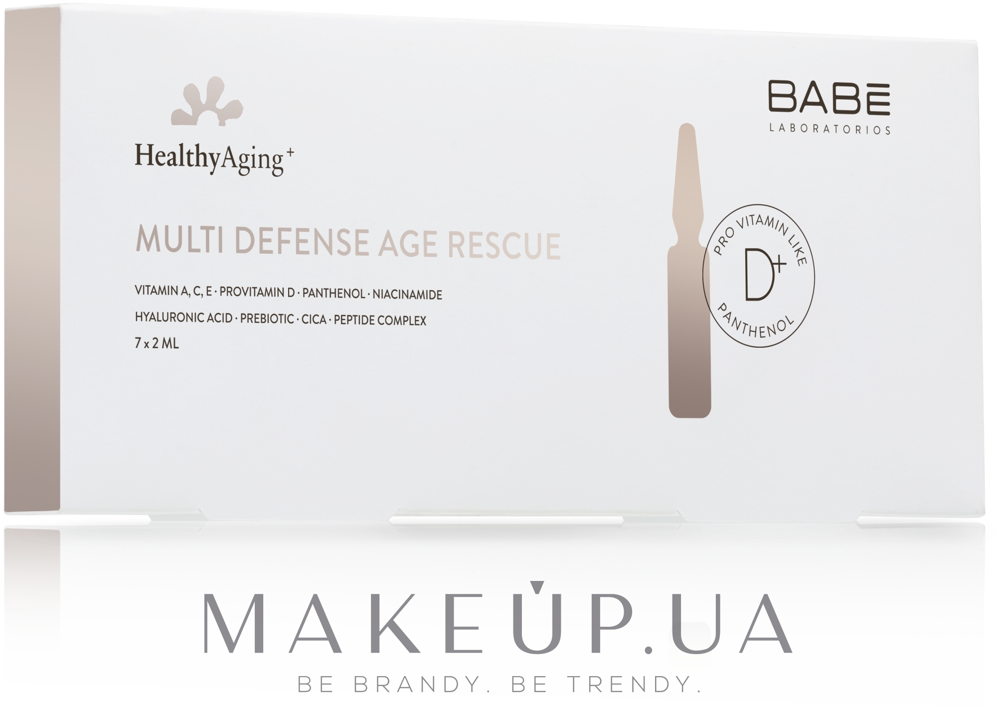 Мультизащитные ампулы с интенсивным омолаживающим эффектом - Babe Laboratorios Healthy Aging Multi Defense Age Rescue — фото 7x2ml