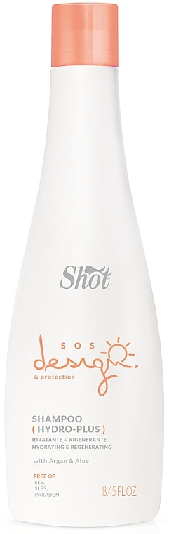 Шампунь для волос - Shot SOS Design Shampoo Hydro Plus — фото N1