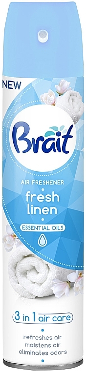 Освежитель воздуха "Fresh Linen" - Brait Air Care 3 в 1 — фото N1