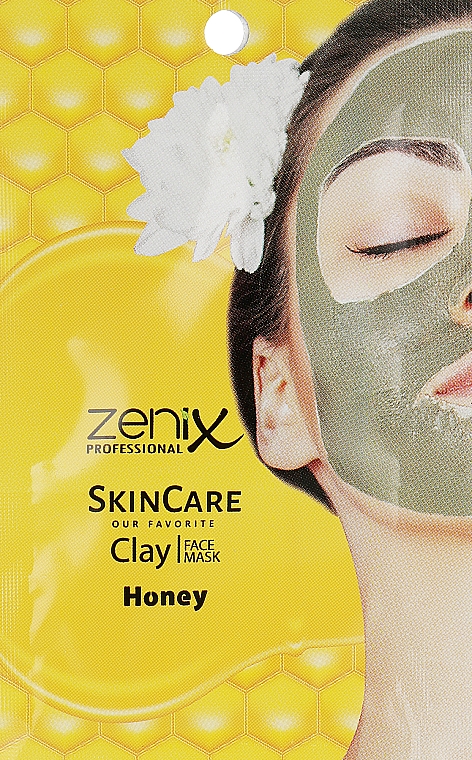 Глиняная маска для лица с медом - Zenix Clay Face Mask — фото N1
