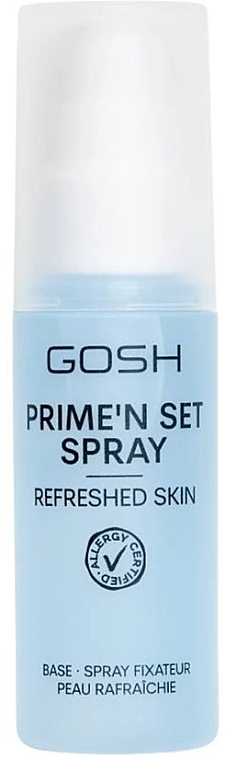 Спрей для фиксации макияжа - Gosh Prime'N Set Spray Refreshed Skin — фото N1