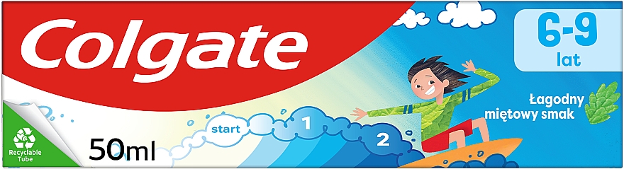 Зубна паста для дітей від 6 до 9 років зі смаком ніжної м'яти - Colgate Kids