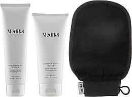 Набор - Medik8 Smooth Body Exfoliating Kit (scr/150ml + lot/200ml + glove) — фото N2