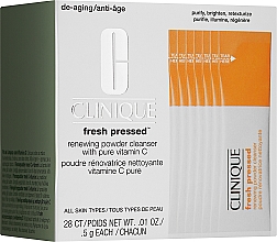 Парфумерія, косметика Оновлювальний засіб для очищення із вмістом чистого вітаміна С - Clinique Fresh Pressed Renewing Powder Cleanser with Pure Vitamin C