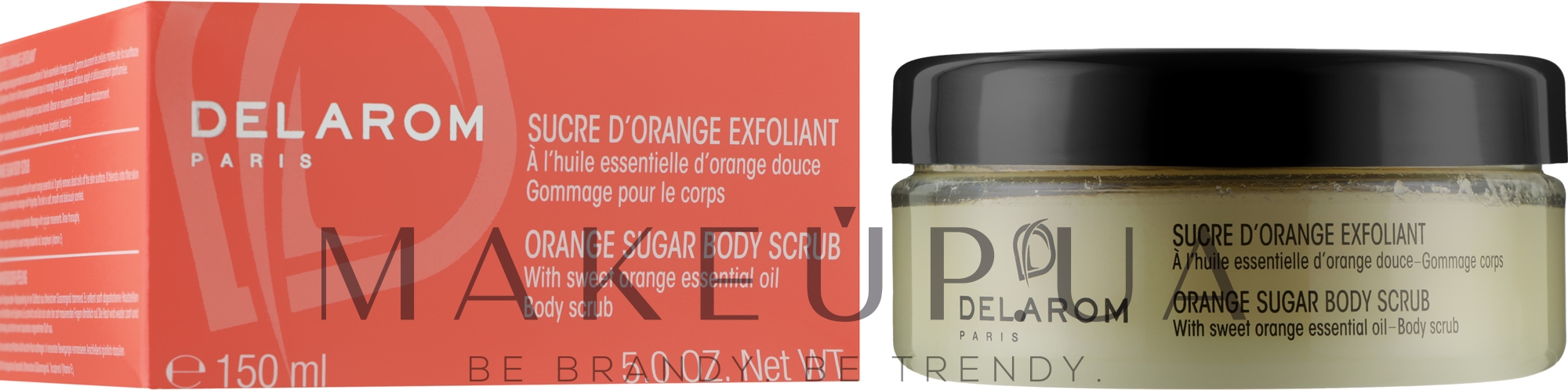 Скраб сахарный для тела с маслом апельсина - Delarom Orange Sugar Body Scrub — фото 150ml