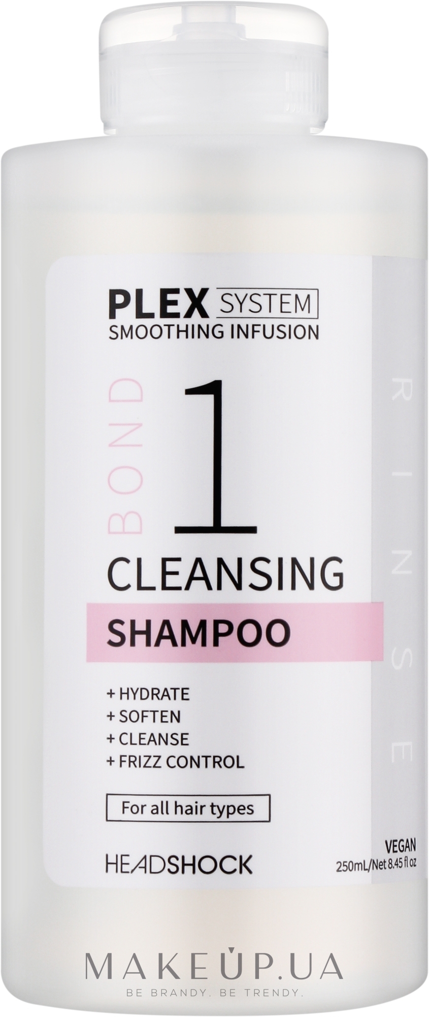 Очищающий шампунь для волос №1 - Headshock Plex System Cleansing Shampoo 1 — фото 250ml
