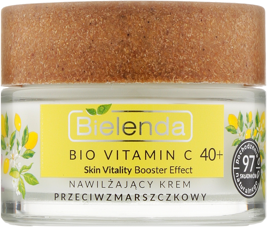 Зволожувальний крем для обличчя від зморщок 40+ день/ніч - Bielenda Bio Vitamin C