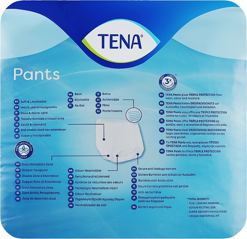 Урологічні труси для жінок Pants XL Plus 120-160 см, 12 шт. - Tena — фото N2