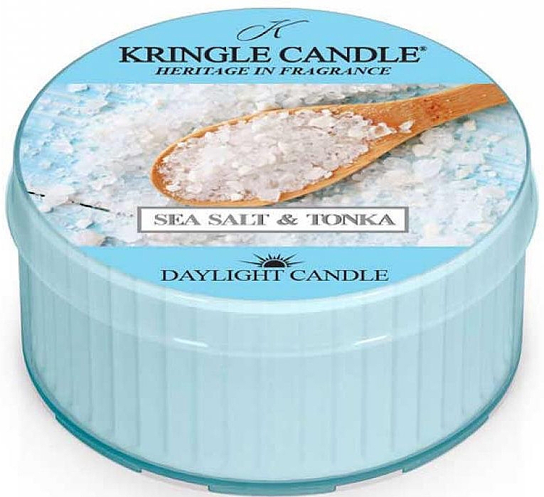 Чайне свічка - Kringle Candle Sea Salt & Tonka — фото N1