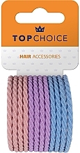 Набір резинок для волосся, 26546, фіолетово-блакитні, 12 шт. - Top Choice Hair Bands — фото N1