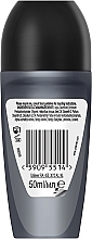 Антиперспирант-ролик "Невидимый на черной и белой одежде" - Rexona Men Invisible Black + White Antiperspirant Roll — фото N2