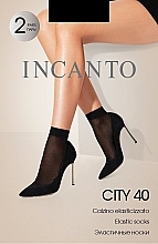 Носки для женщин "City" 40 Den, 2 пары, nero - Incanto — фото N1