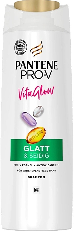 Шампунь "Гладкі та шовковисті" - Pantene Pro-V Vita Glow Glatt & Seidig Shampoo — фото N1