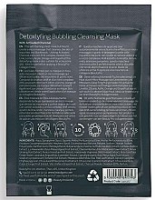Очищувальна тканинна маска для обличчя - BeautyPro Detoxifying Bubbling Cleansing Sheet Mask With Activated Charcoal — фото N2