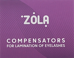 Духи, Парфюмерия, косметика Компенсаторы для ламинирования ресниц, фиолетовые - Zola Compensators For Lamination Of Eyelashes