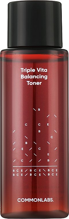 Зволожувальний тонер-ексфоліант з вітамінами B, C і E - Commonlabs Triple Vita Balancing Toner — фото N1