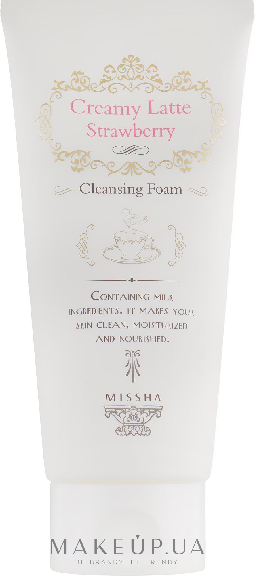 Пенка для умывания - Missha Cleansing Foam Creamy Latte Strawberry — фото 172ml