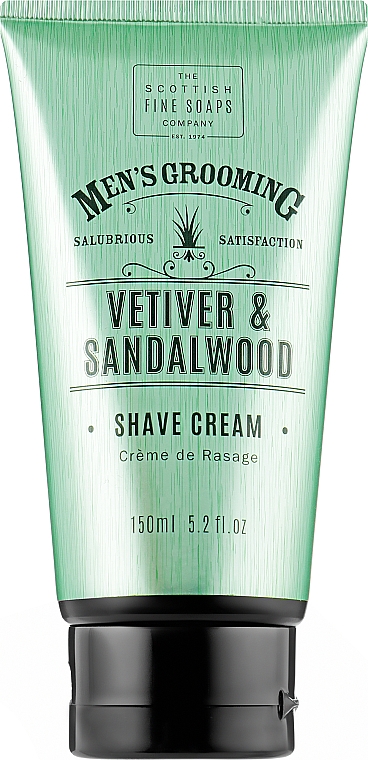 Крем для гоління "Ветивер і сандал" - Scottish Fine Soaps Vetiver & Sandalwood Shave Cream — фото N1