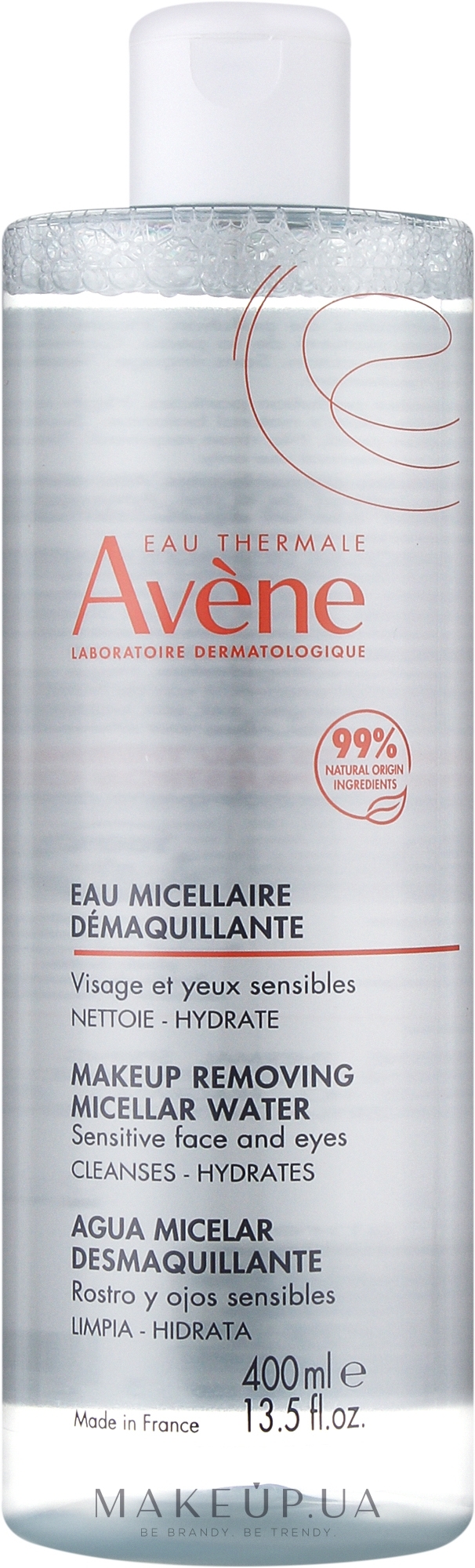 Мицеллярная вода - Avene Les Essentiels Makeup Removing Micellar Water — фото 400ml