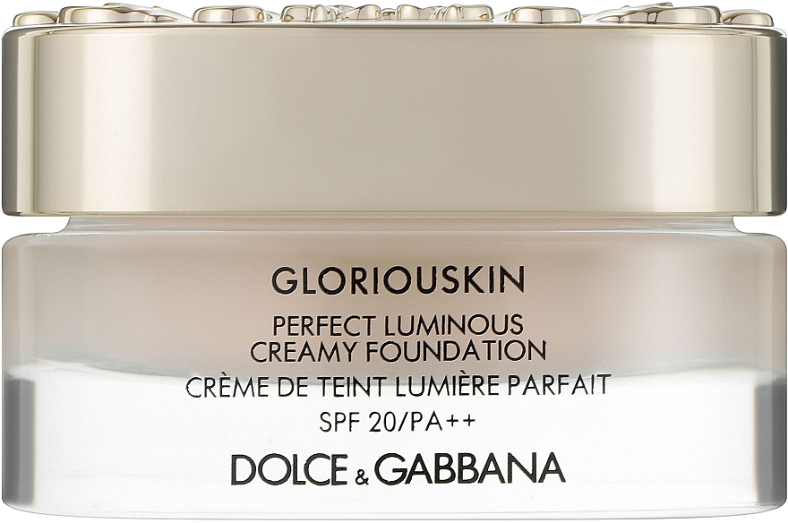 Тональний крем з ефектом сяяння - Dolce&Gabbana Glouriouskin Perfect Luminous Creamy Foundation — фото N1