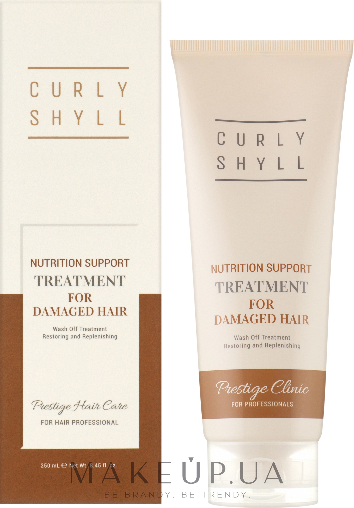 Відновлювальна маска для пошкодженого волосся - Curly Shyll Nutrition Support Treatment — фото 250ml