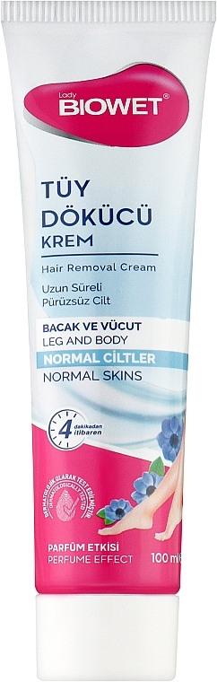 УЦЕНКА Крем для депиляции для нормальной кожи - Lady Biowet Depilatory Cream Normal Skin * — фото N1