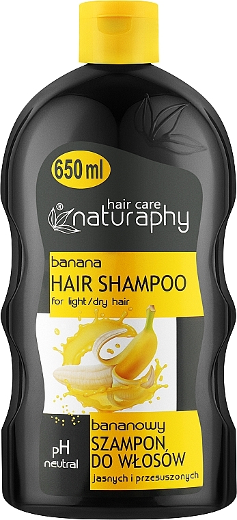 Шампунь для світлого й сухого волосся "Банан" - Bluxcosmetics Naturaphy Shampoo — фото N1